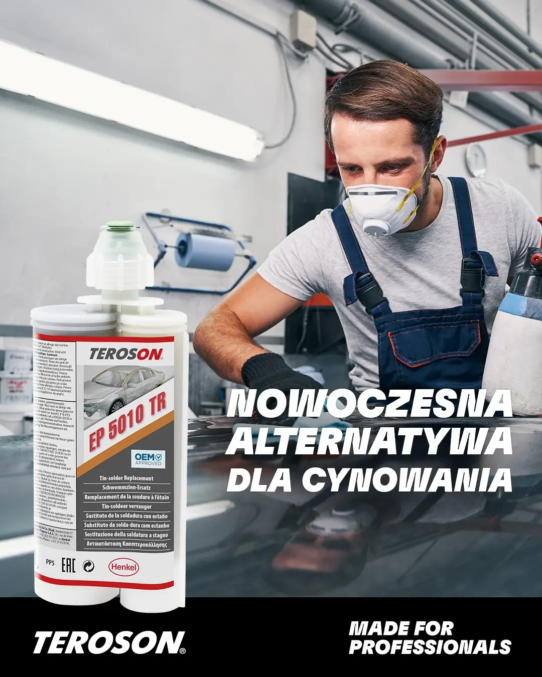 Read more about the article Teroson 5010 TR – innowacyjny dwuskładnikowy epoksydowy zamiennik cyny lutowniczej do karoserii